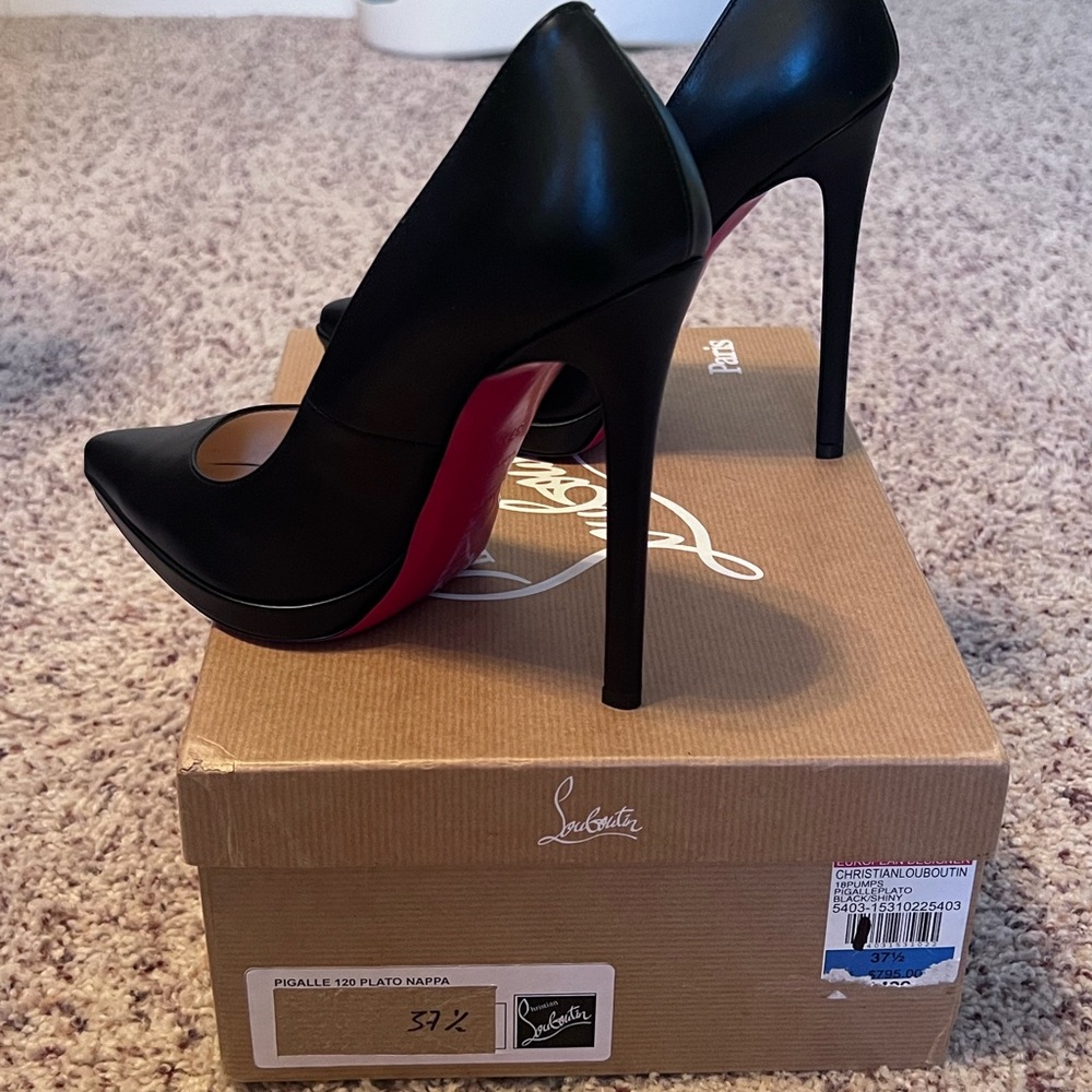 Christian Louboutin Black and Red Heels